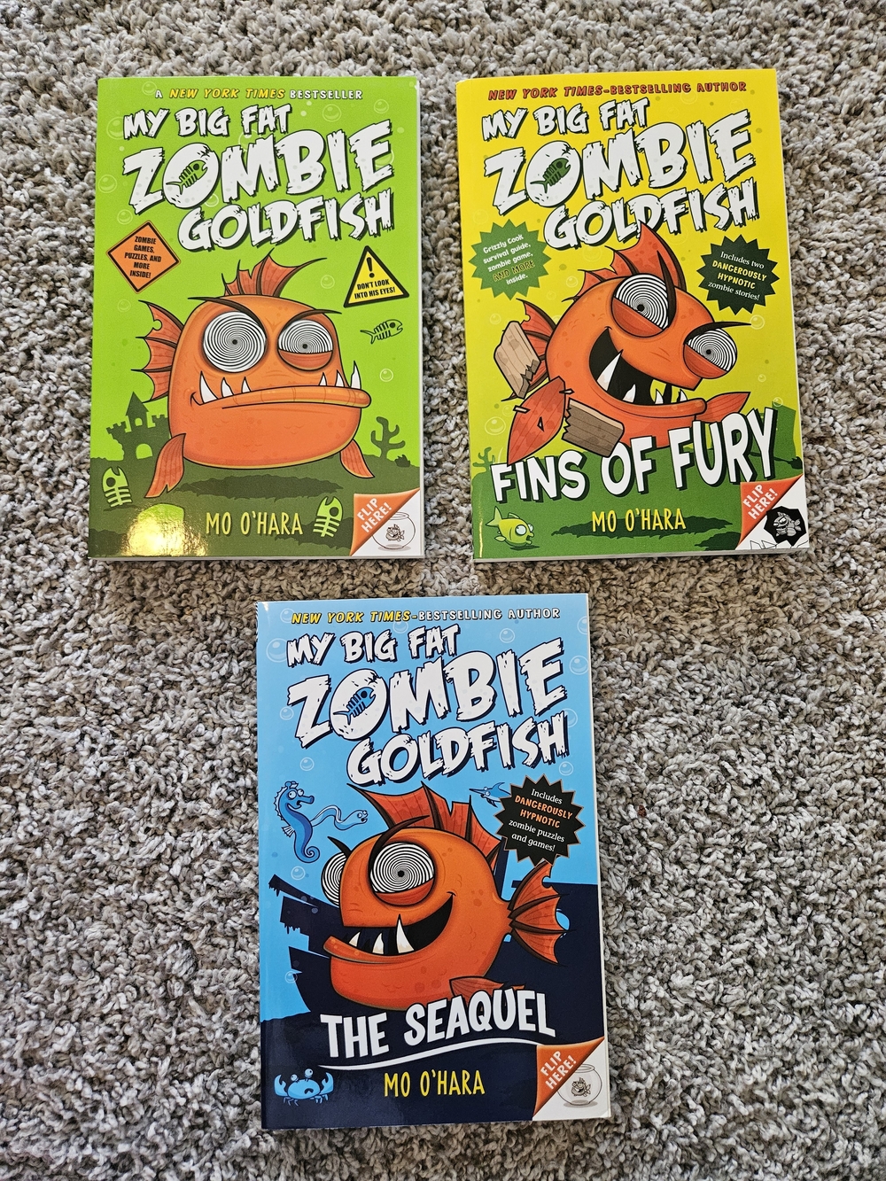 Zombie Goldfish Book Set of 3